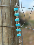Turquoise and sterling silver bracelet