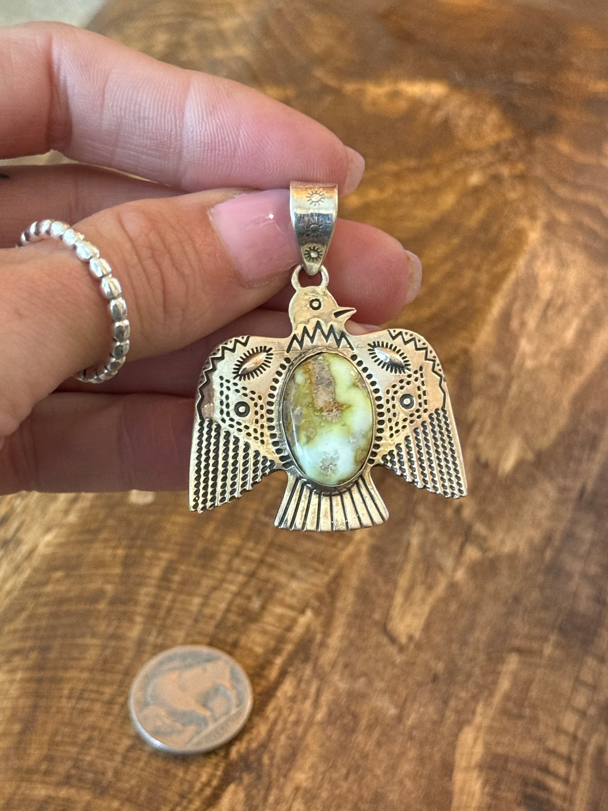Palomino thunderbird pendant