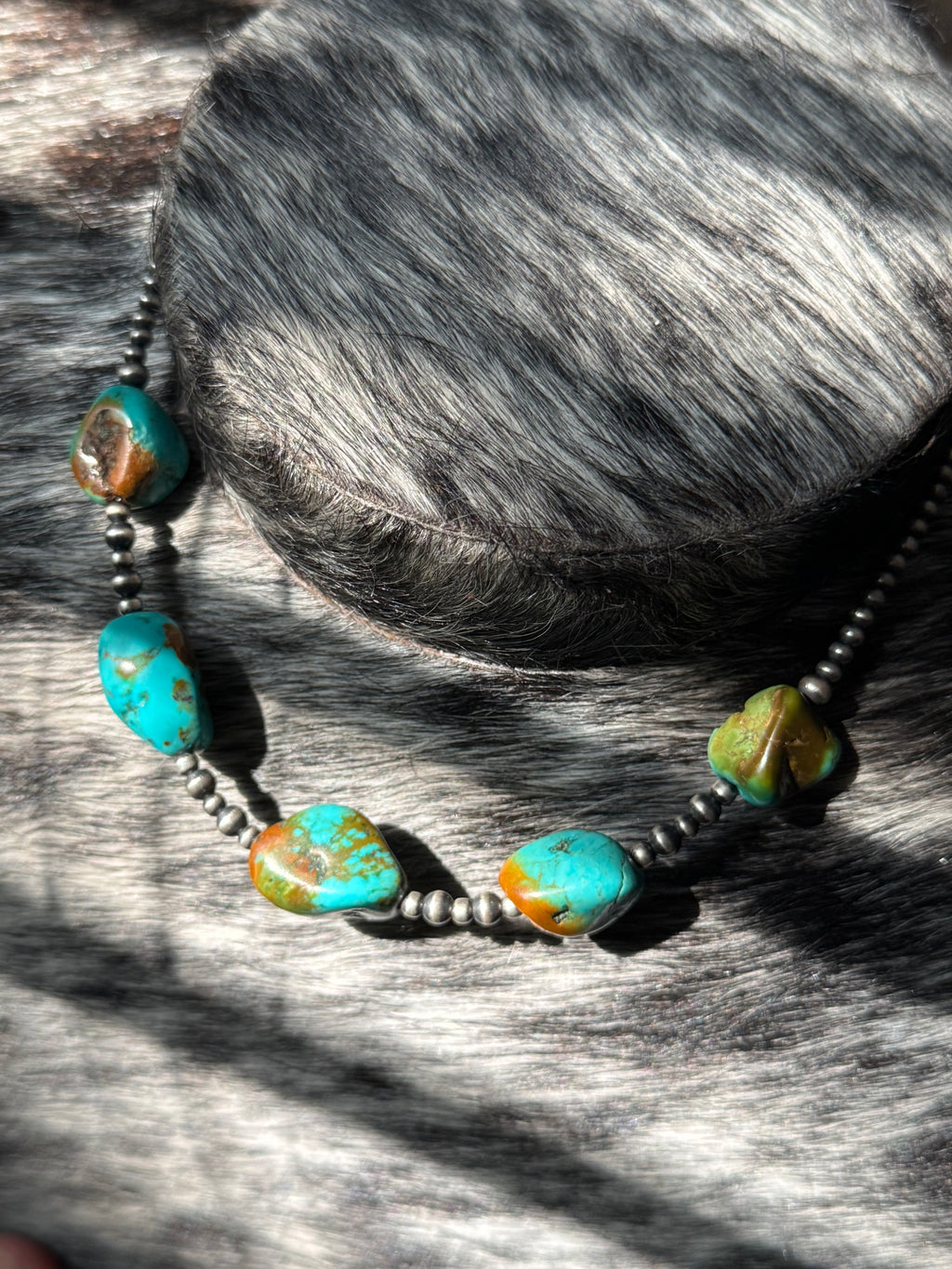 Ranch Road Turquoise chunk necklace