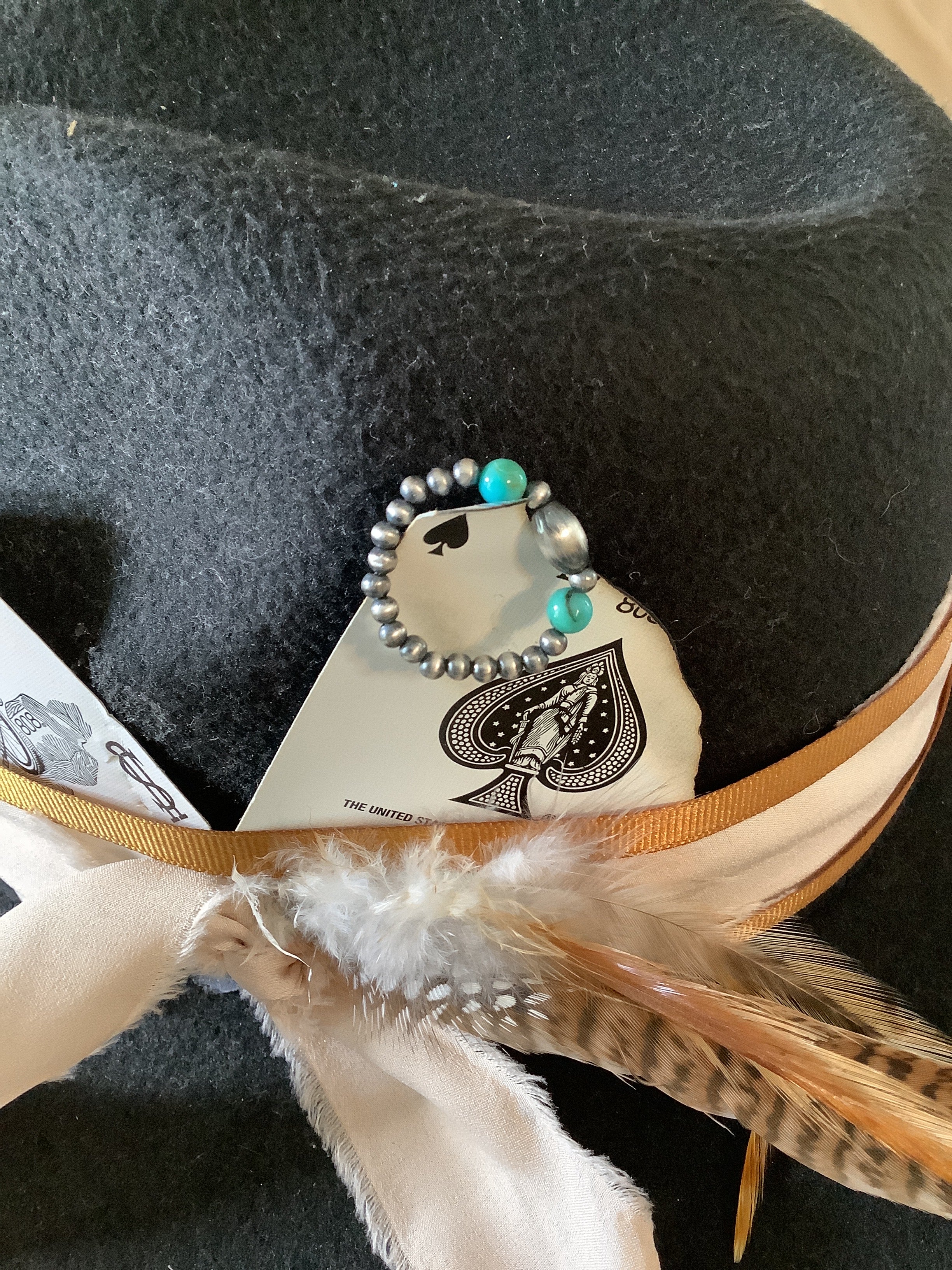 Turquoise stretch ring