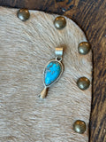 Turquoise blossom pendant