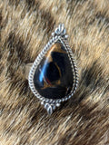 Black stallion dahlia adjustable ring
