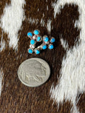 Zuni cross stud earrings