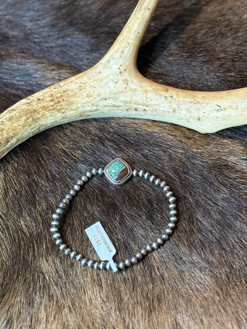 Pilot mountain turquoise bracelet