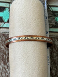 Native made Sterling silver and copper cuff