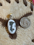 Moss agate pendant