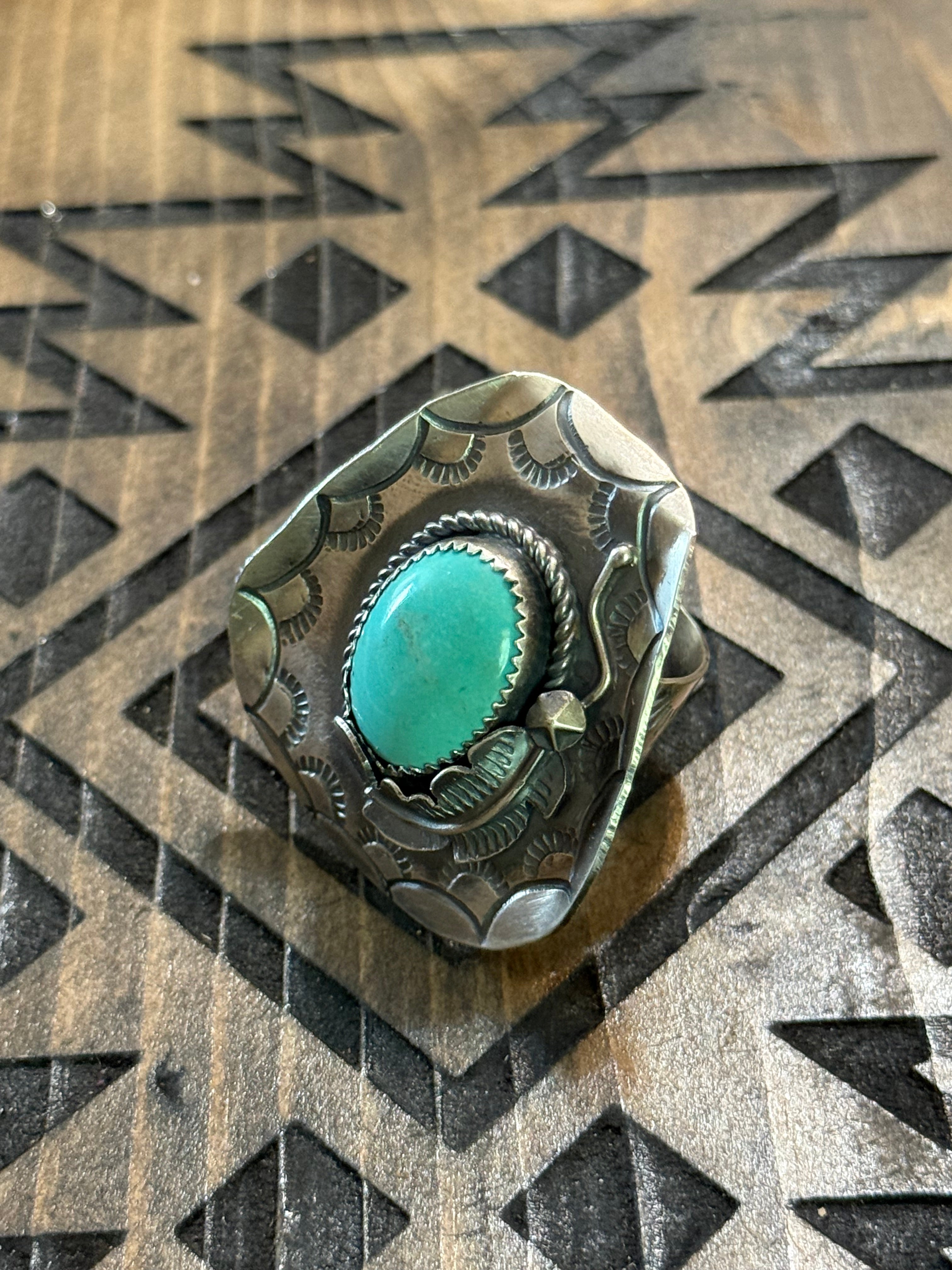Navajo Time Yazzie Cowboy hat turquoise ring