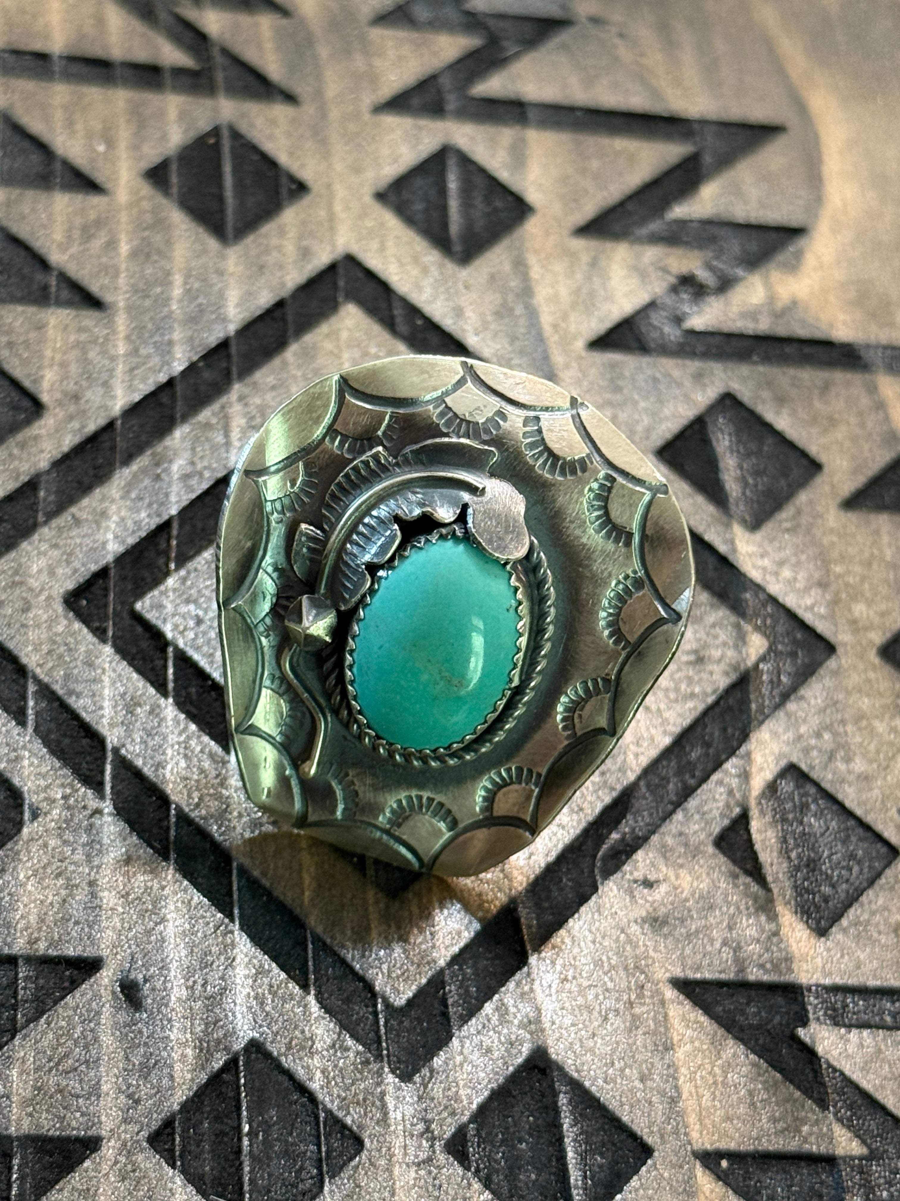 Navajo Time Yazzie Cowboy hat turquoise ring