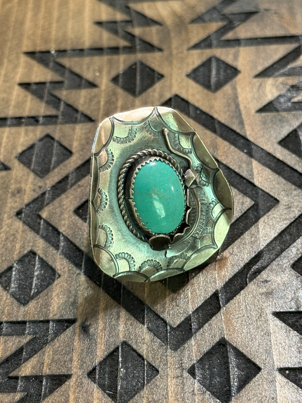 Navajo Time Yazzie Cowboy hat turquoise ring