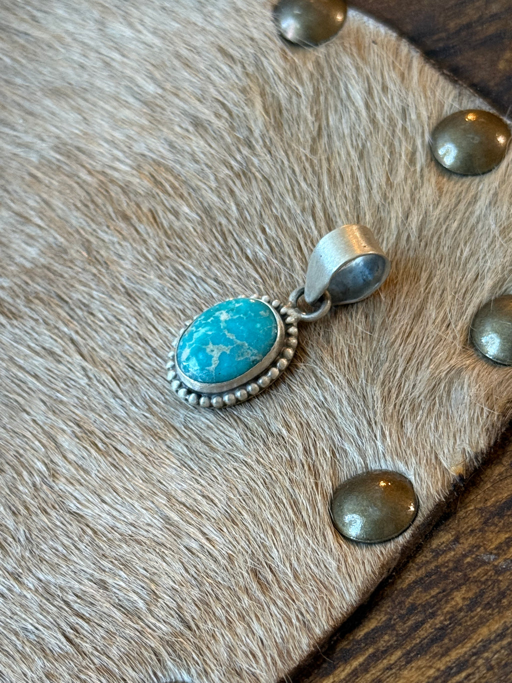 White water turquoise pendant