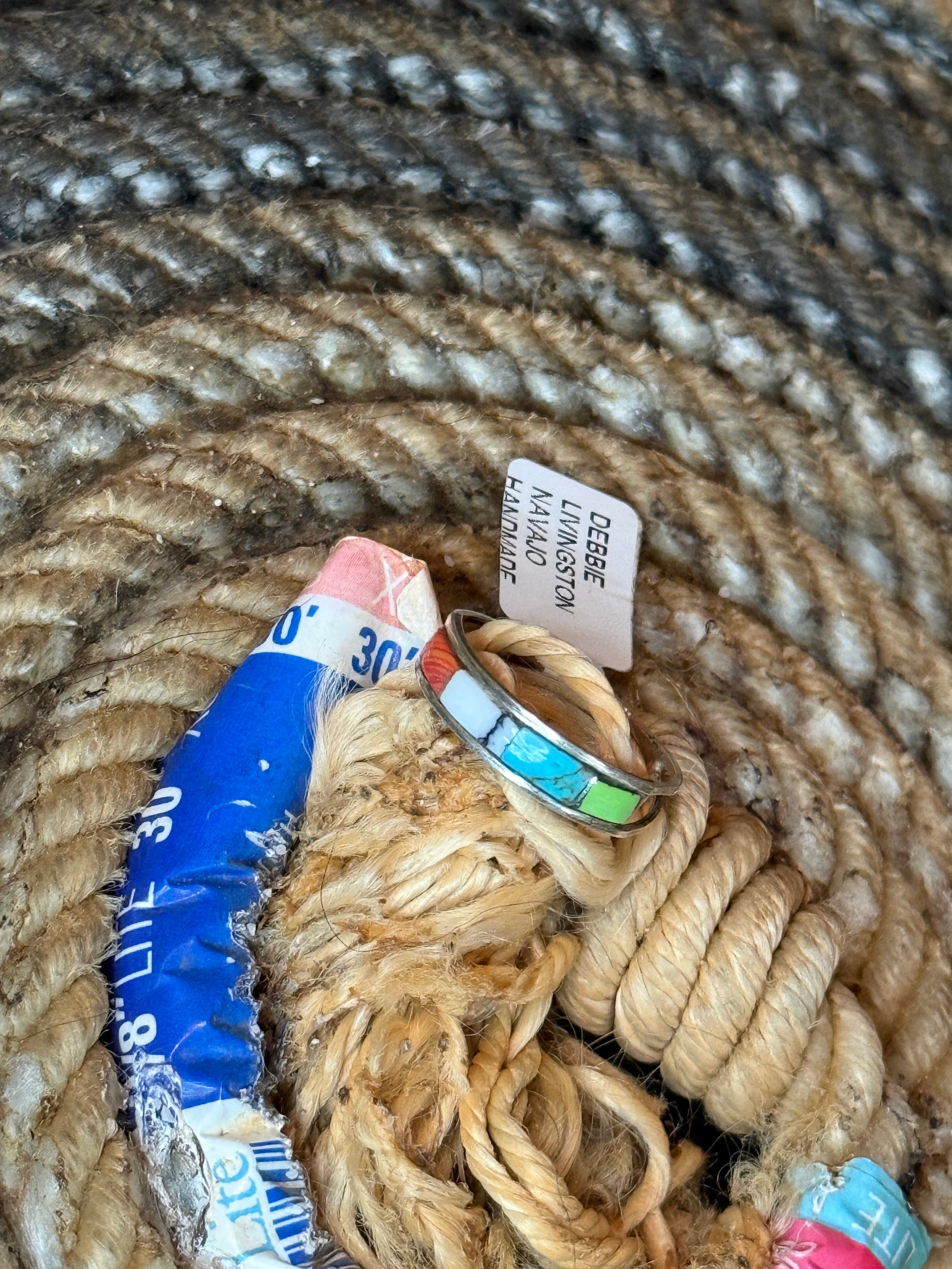 Native made multi stone ring