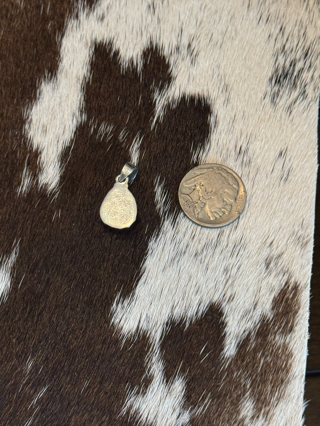 Number 8 turquoise pendant