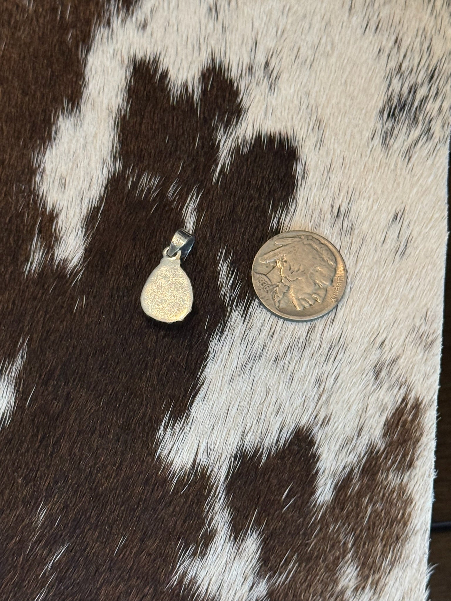 Number 8 turquoise pendant