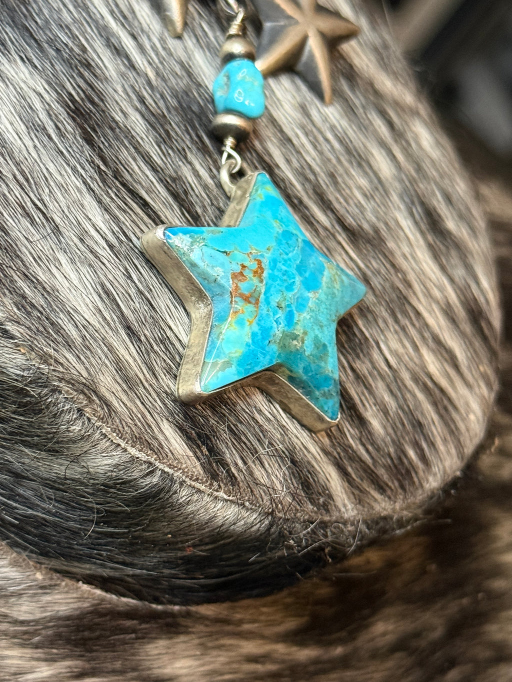 Native Emer Thompson turquoise star necklace & earrings
