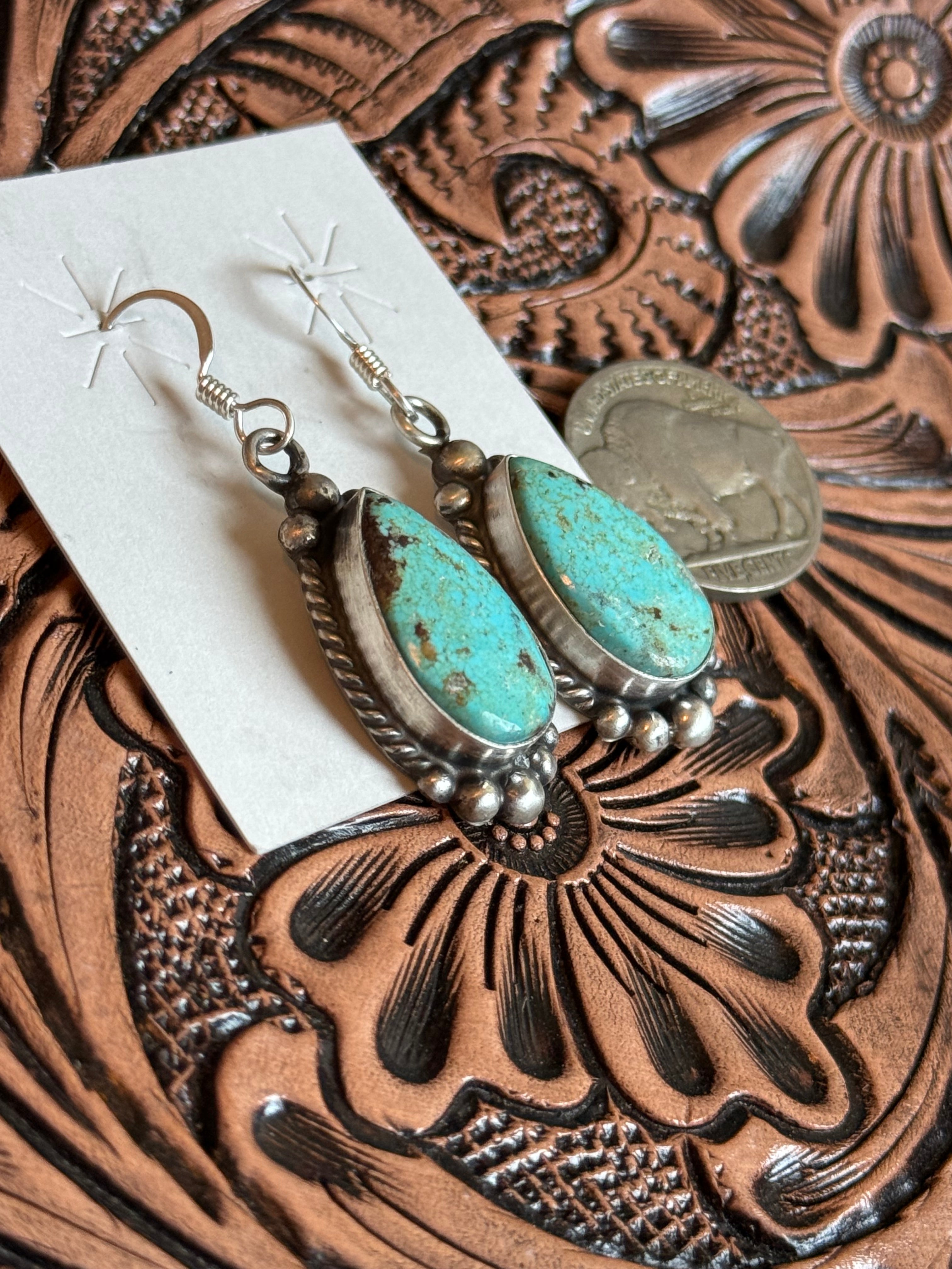 Eloise Kee turquoise dangles