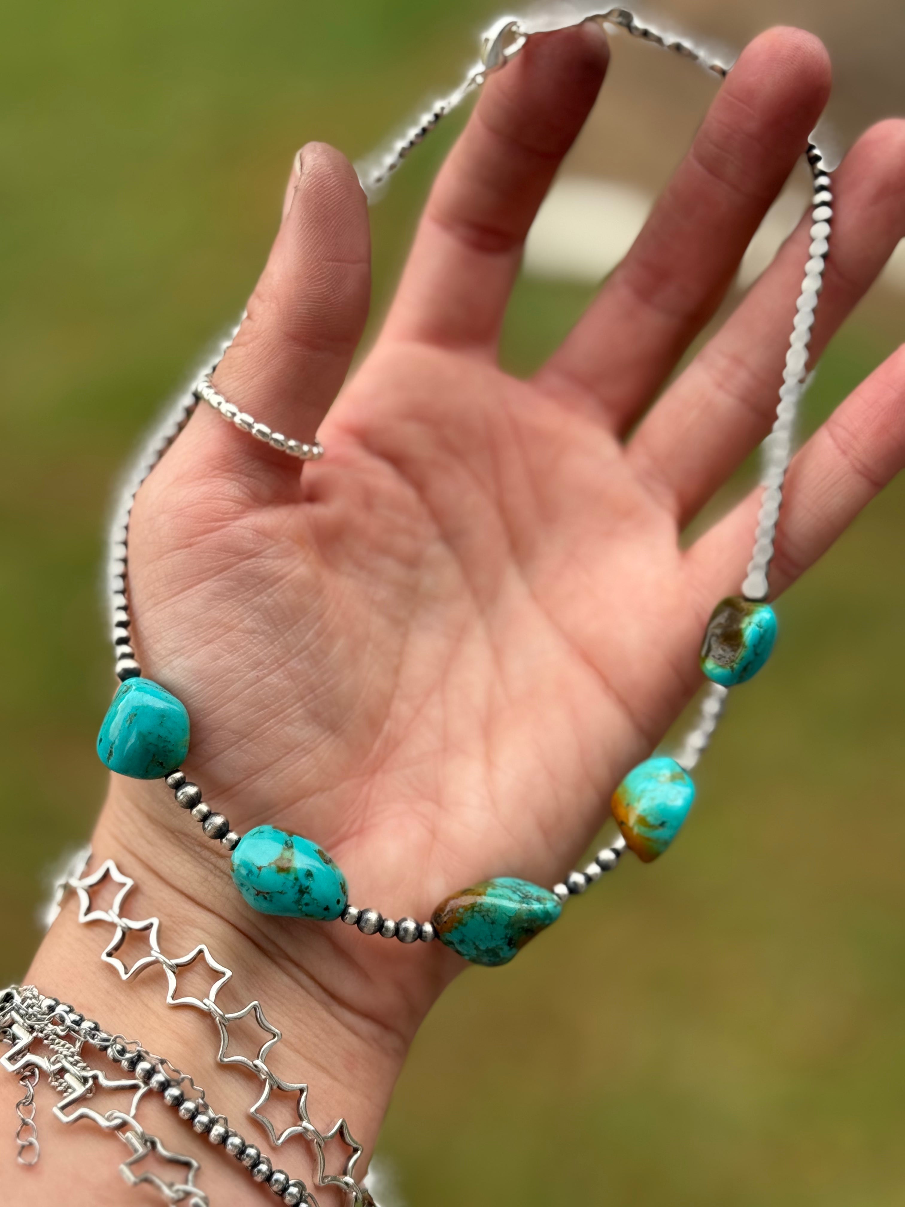 Ranch Road Turquoise chunk necklace