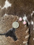 Pink conch studs