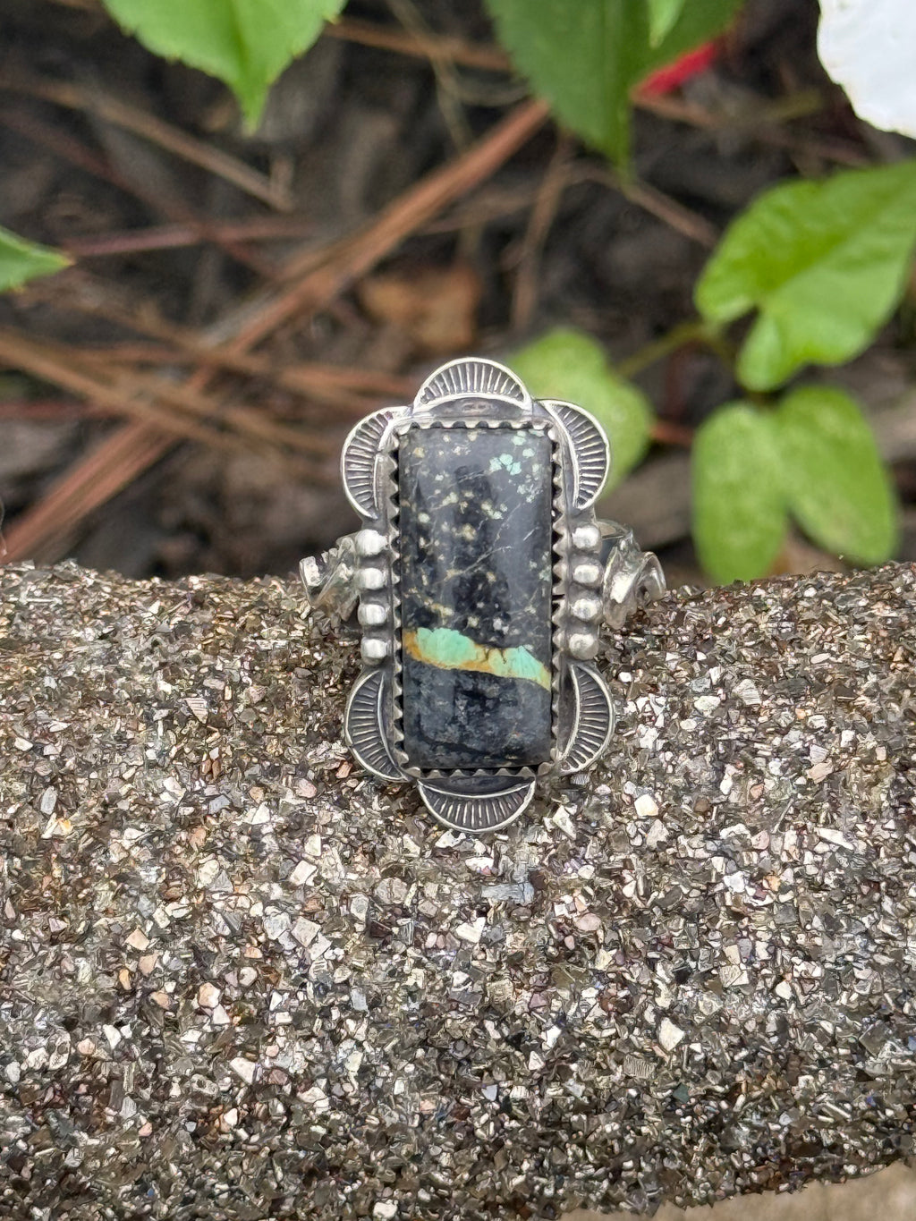Blackjack turquoise ring
