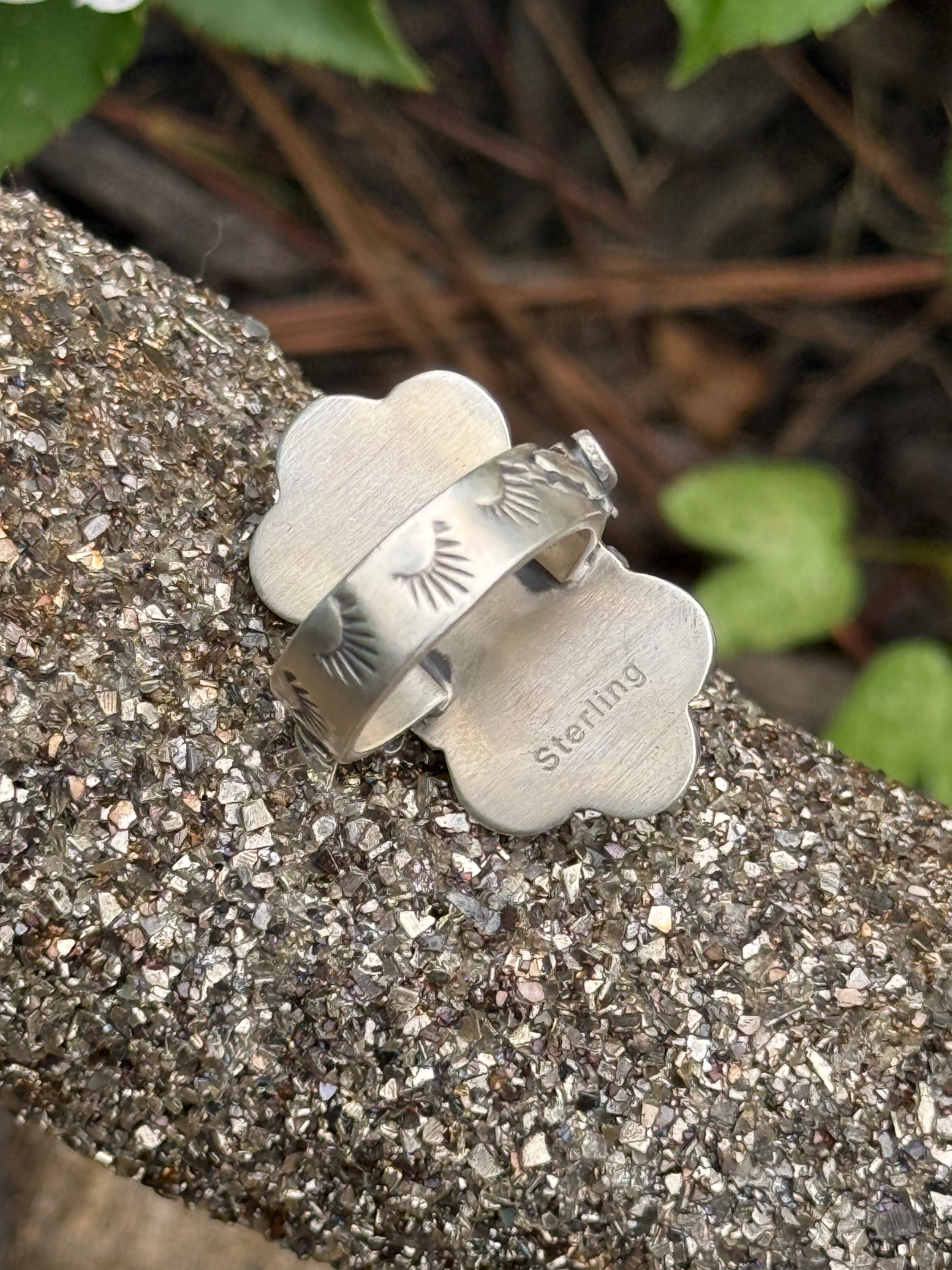 Blackjack turquoise ring