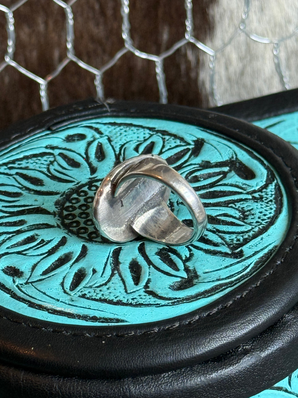 Vintage native turquoise ring