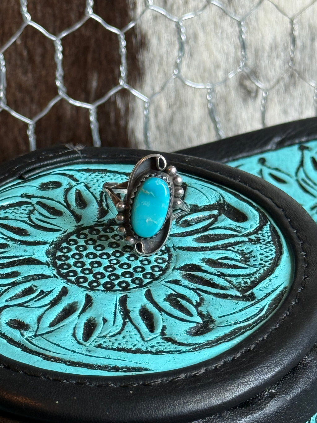 Vintage Native turquoise ring