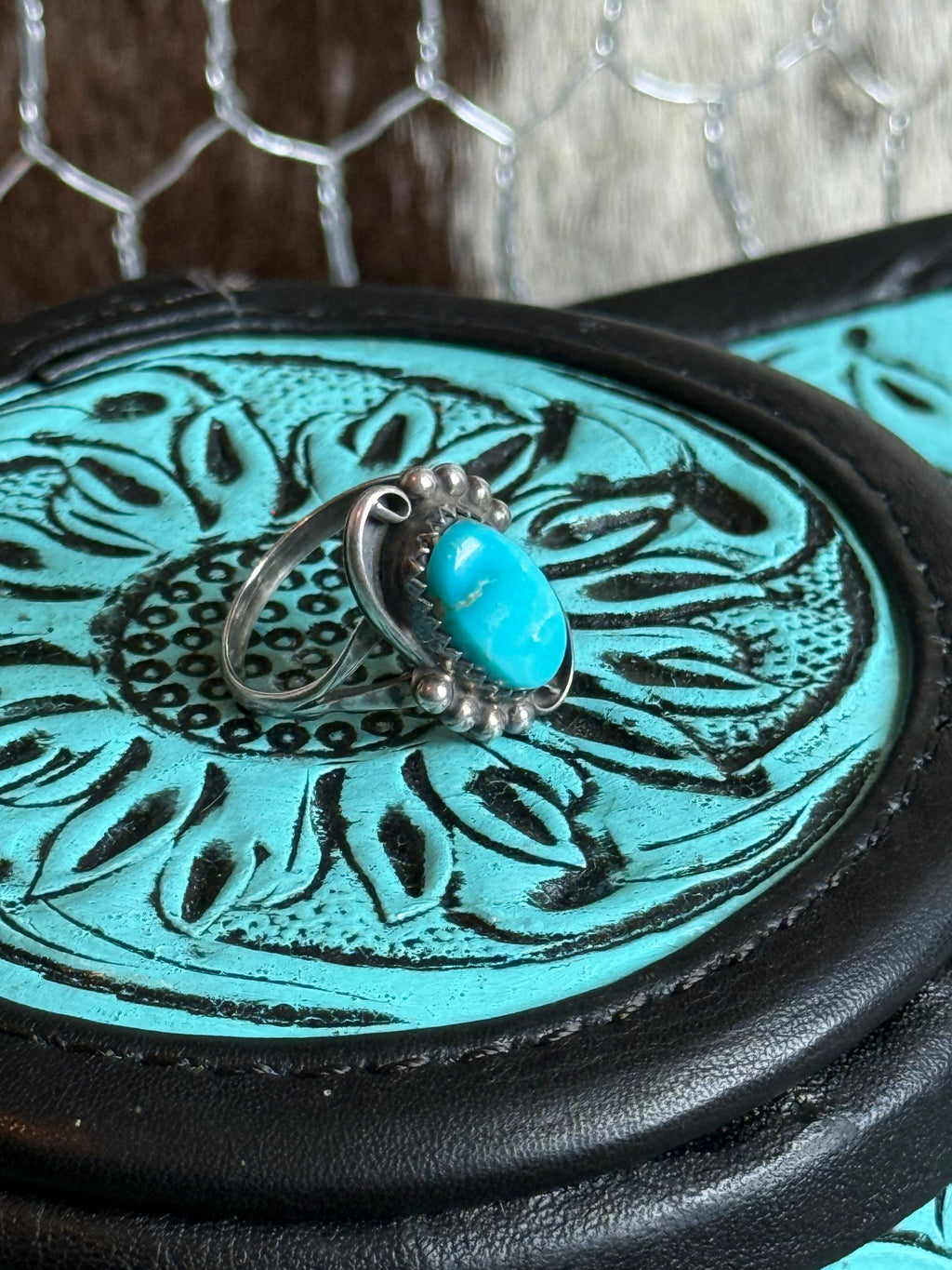 Vintage Native turquoise ring