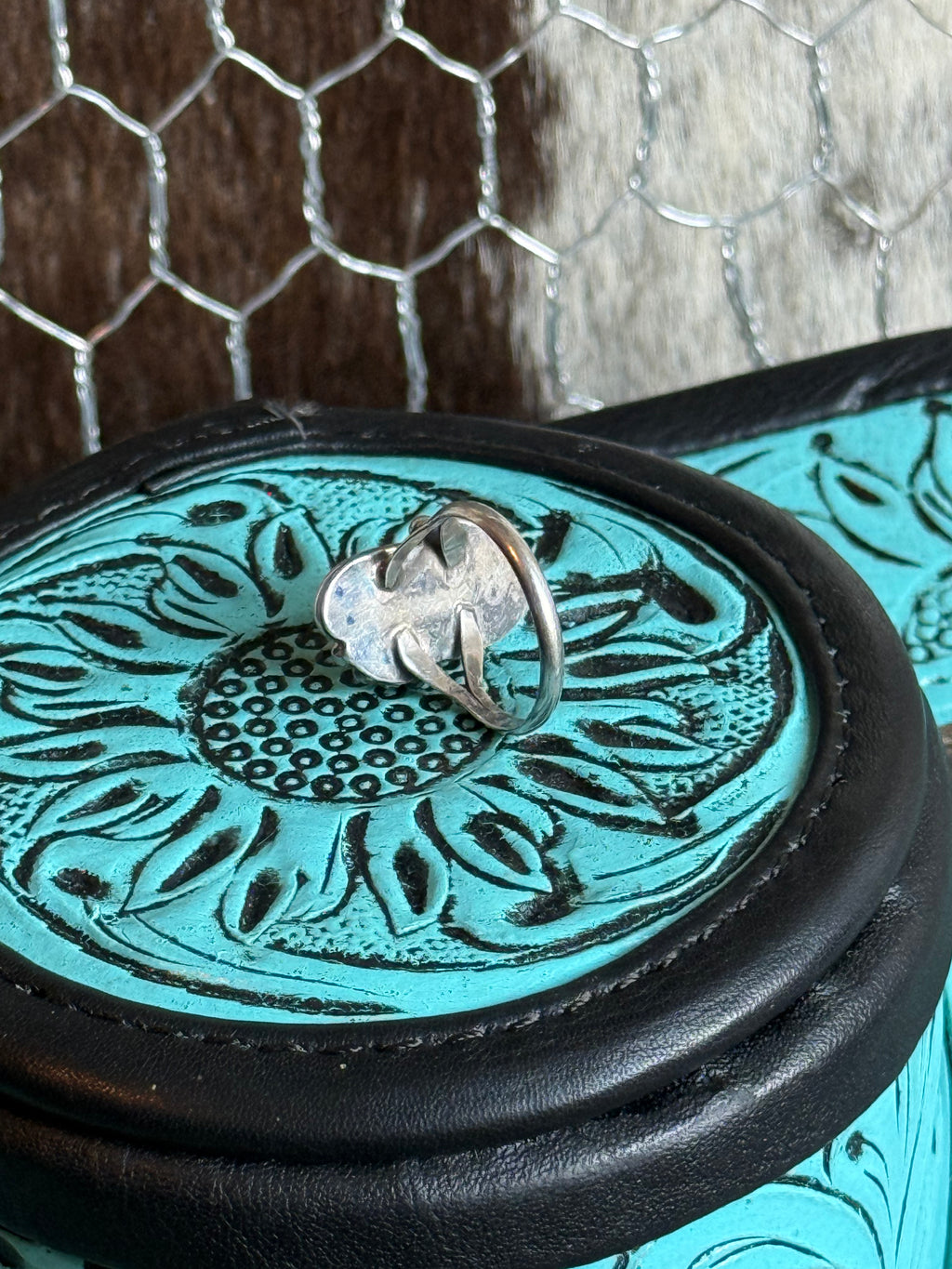Vintage native turquoise ring