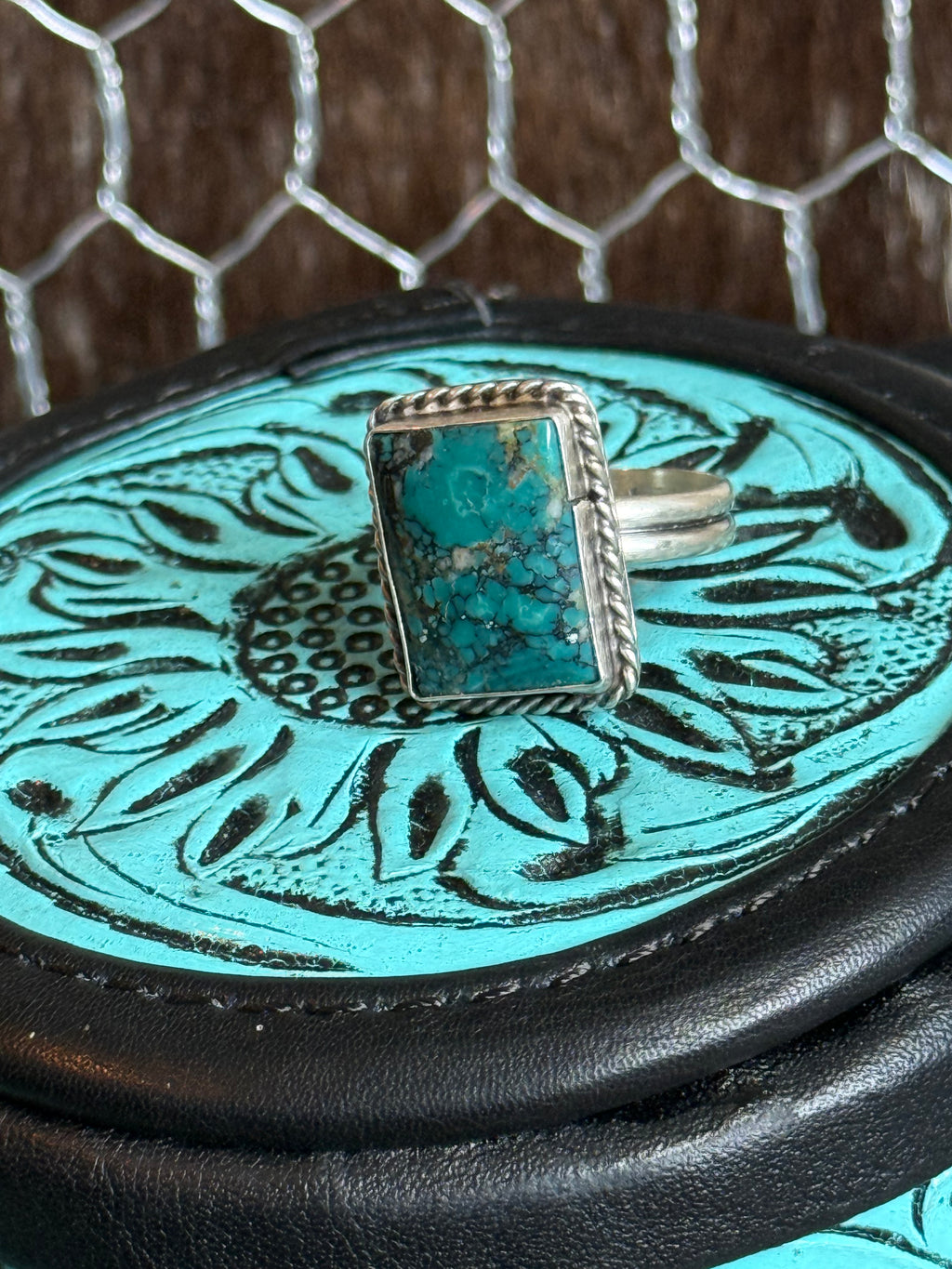 Native American made turquoise ring