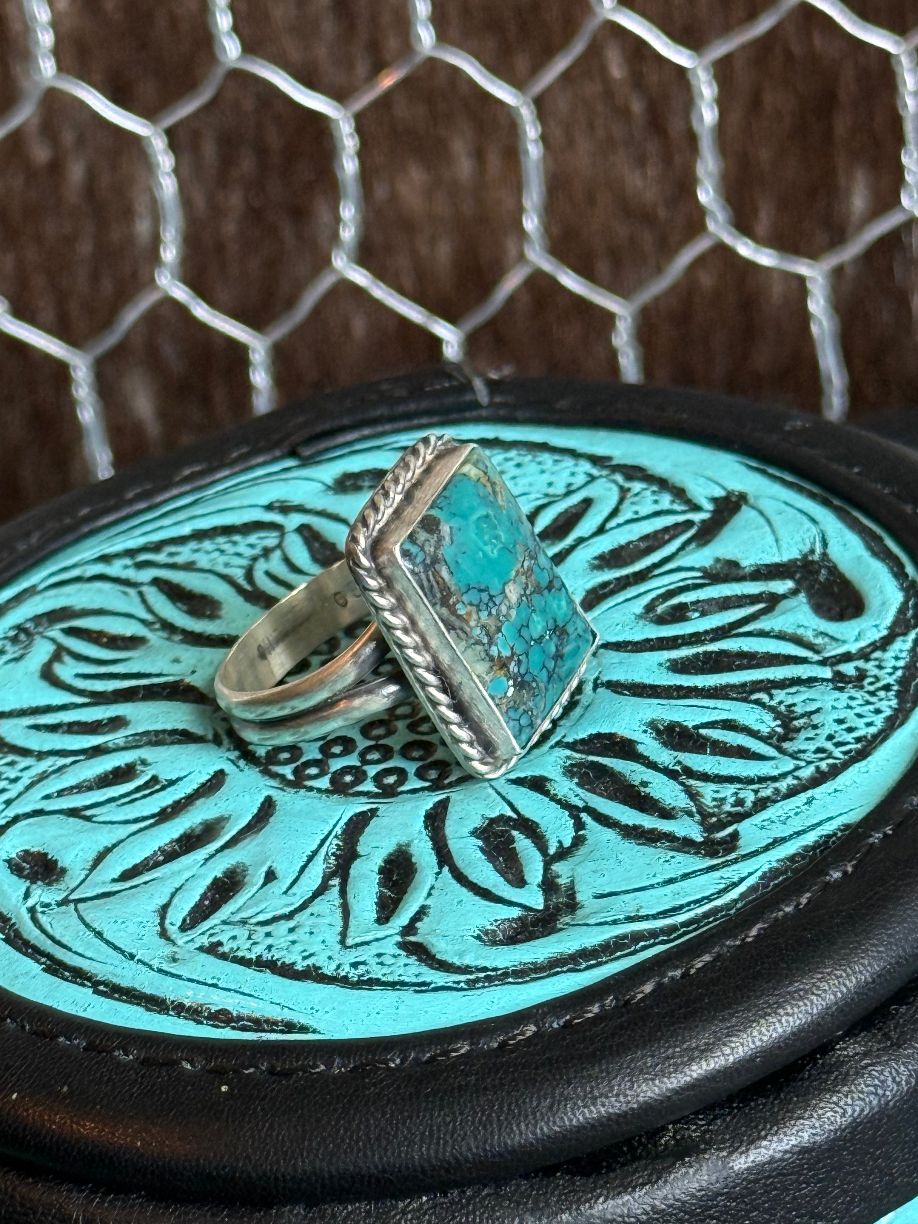 Native American made turquoise ring