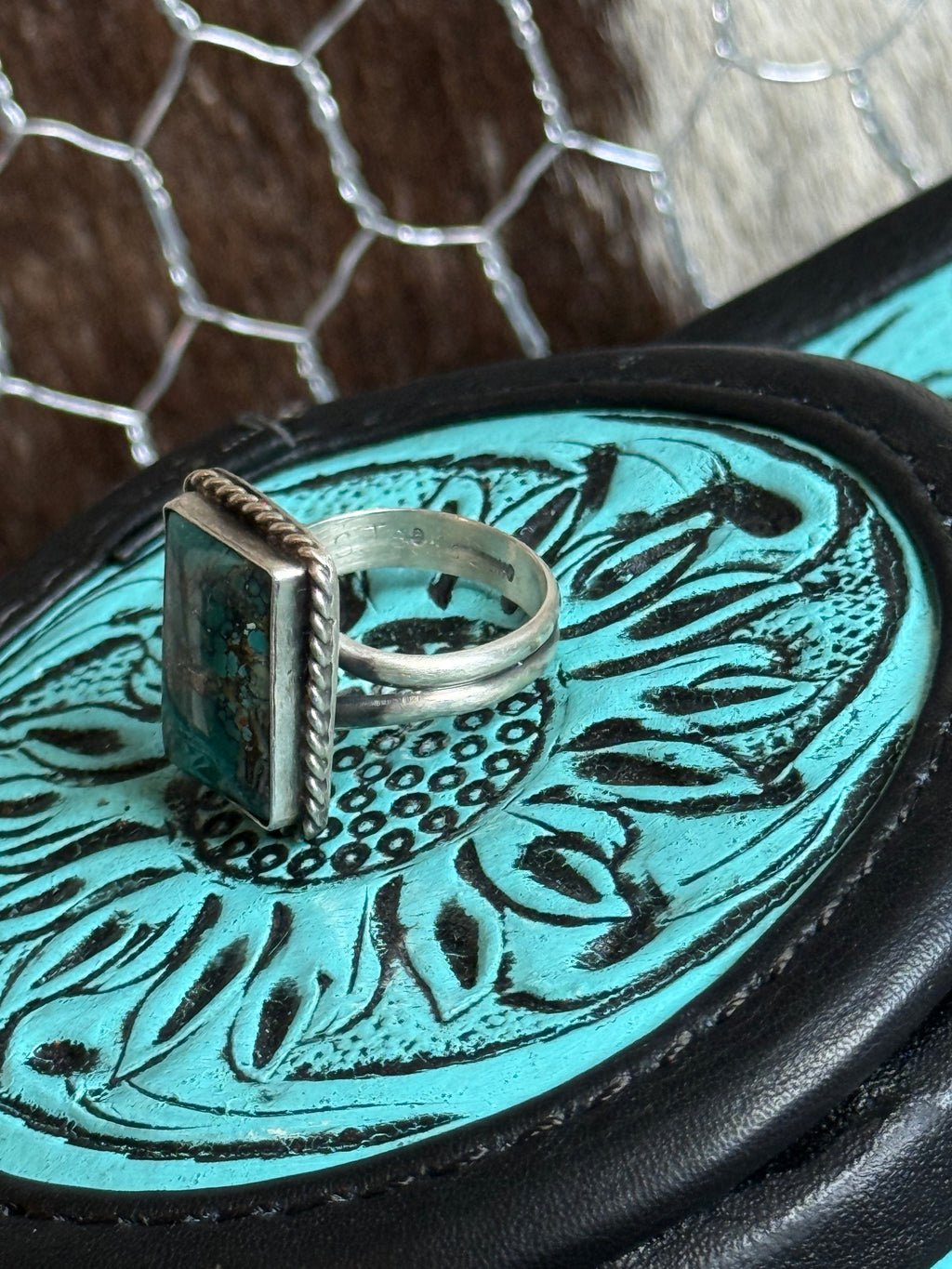 Native American made turquoise ring