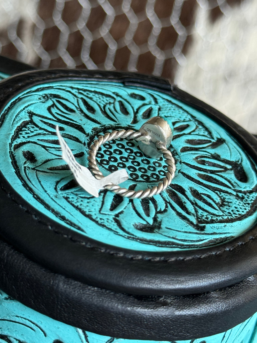Lone mountain turquoise ring