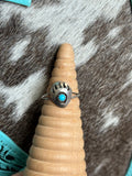 Native American turquoise bear paw ring