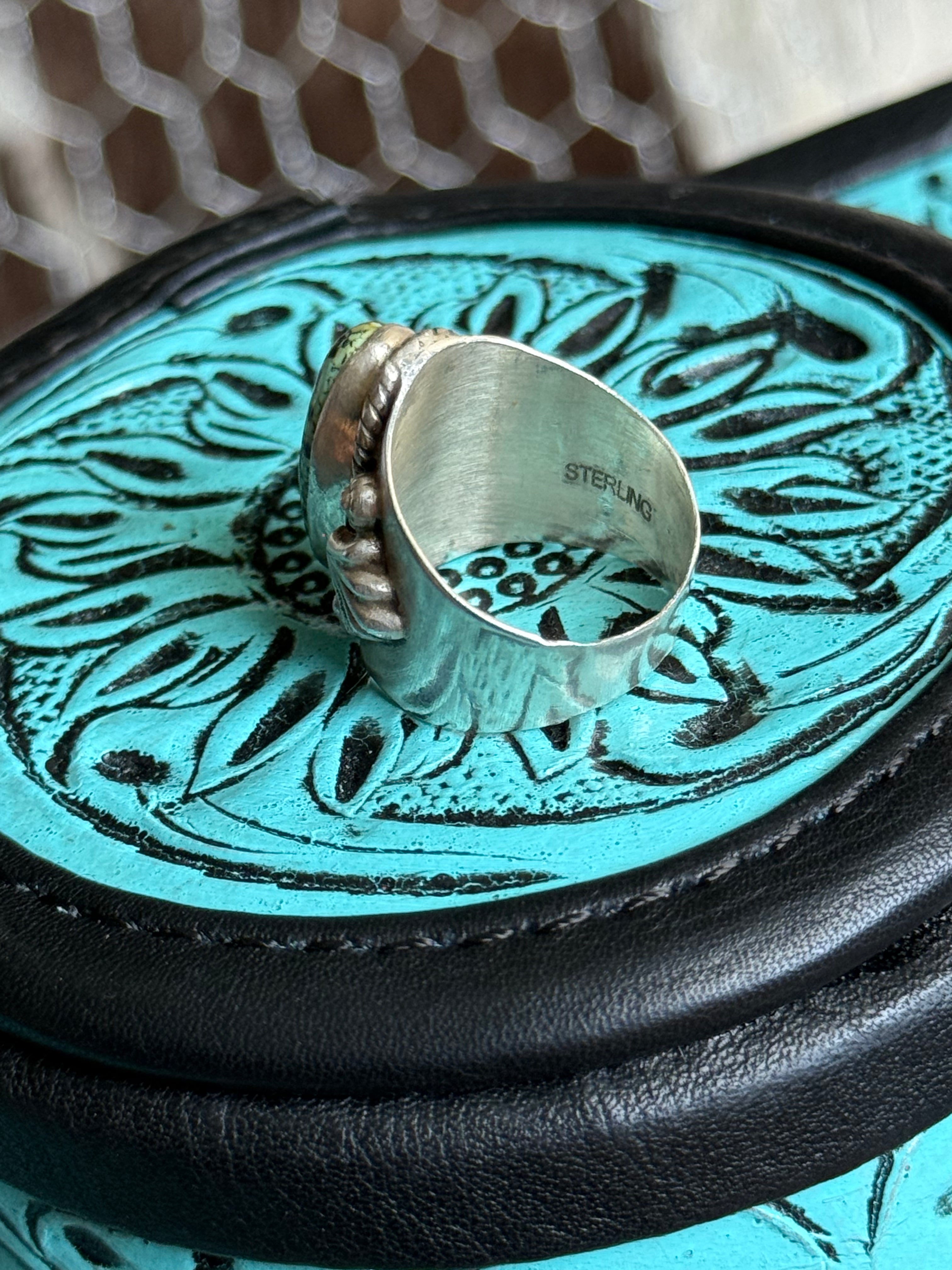 Blackjack detail ring size 7