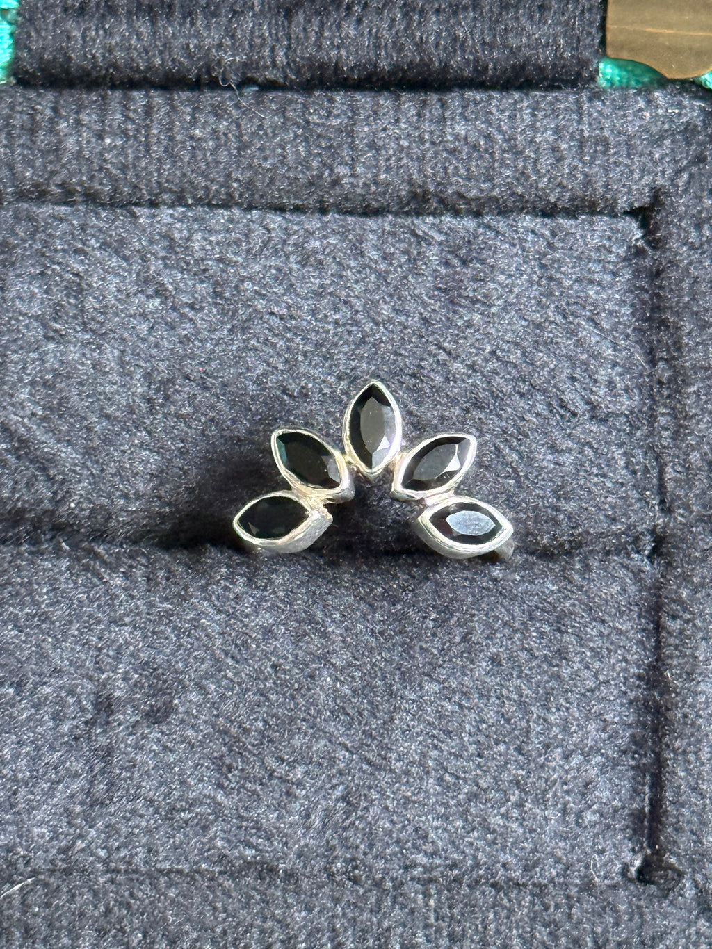 Black stacker ring