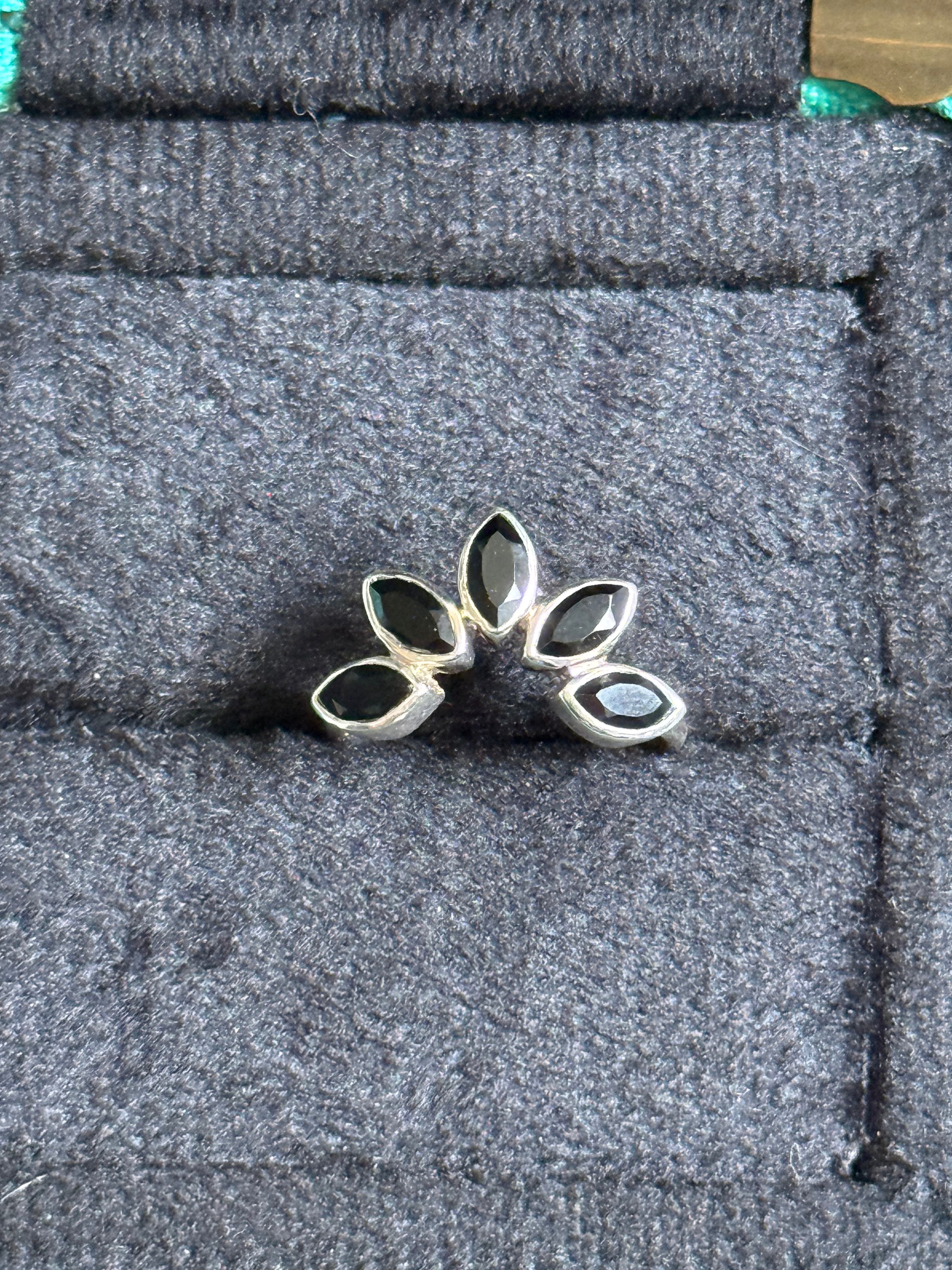 Black stacker ring
