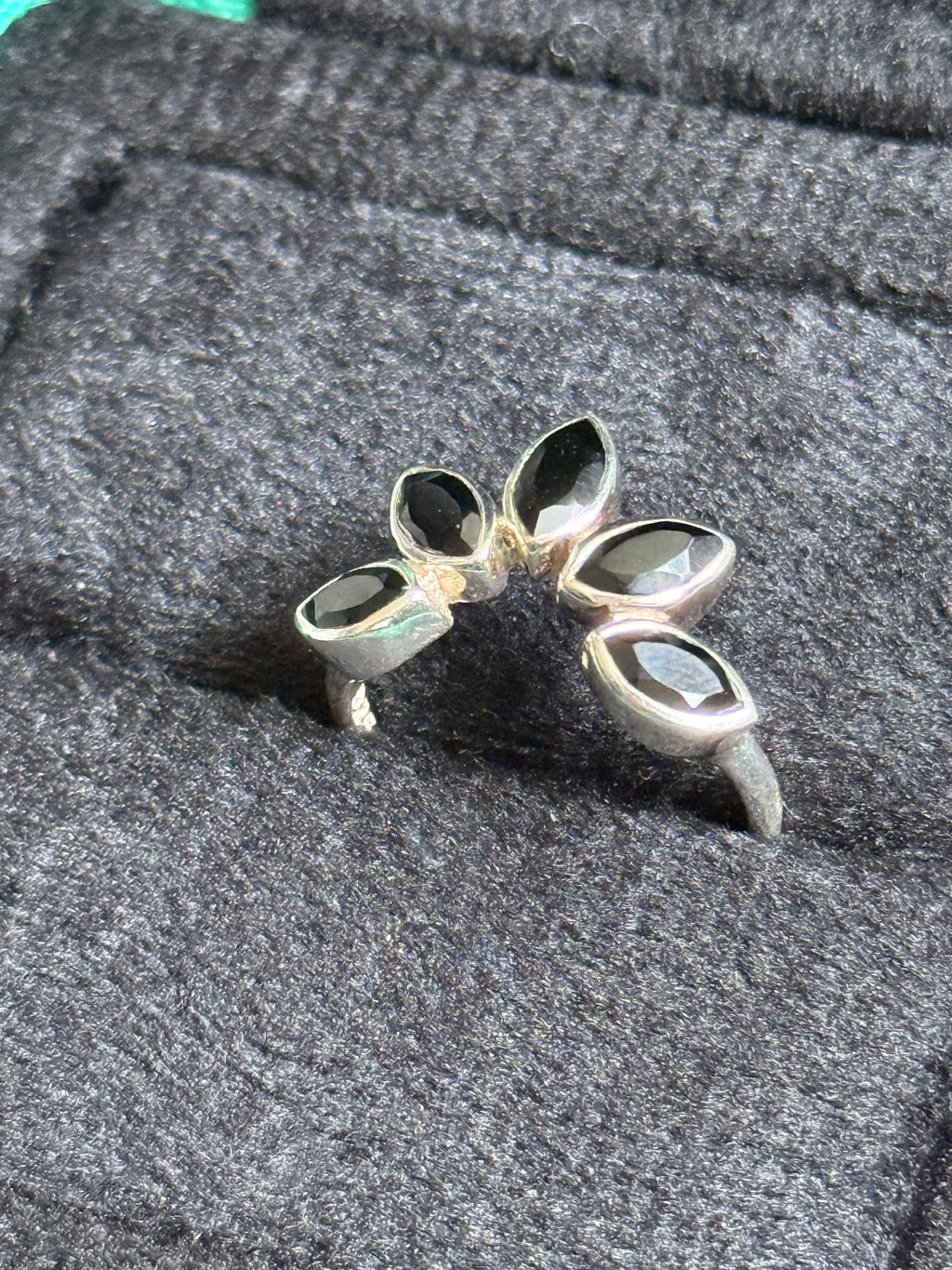 Black stacker ring