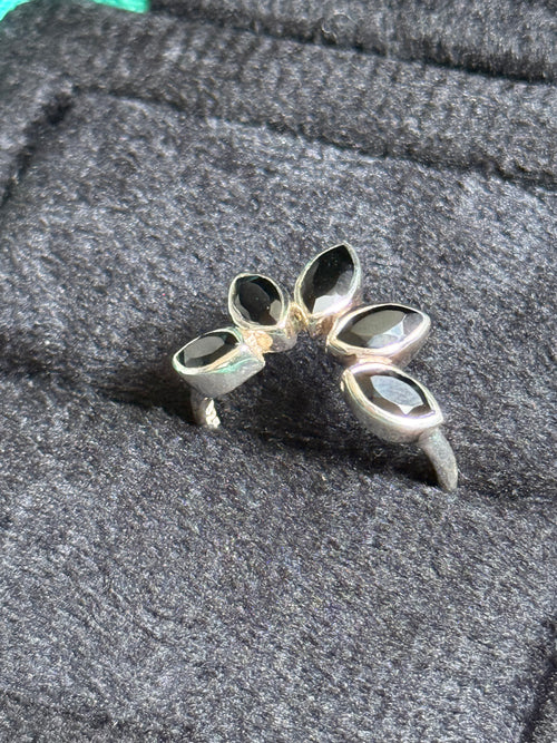 Black stacker ring