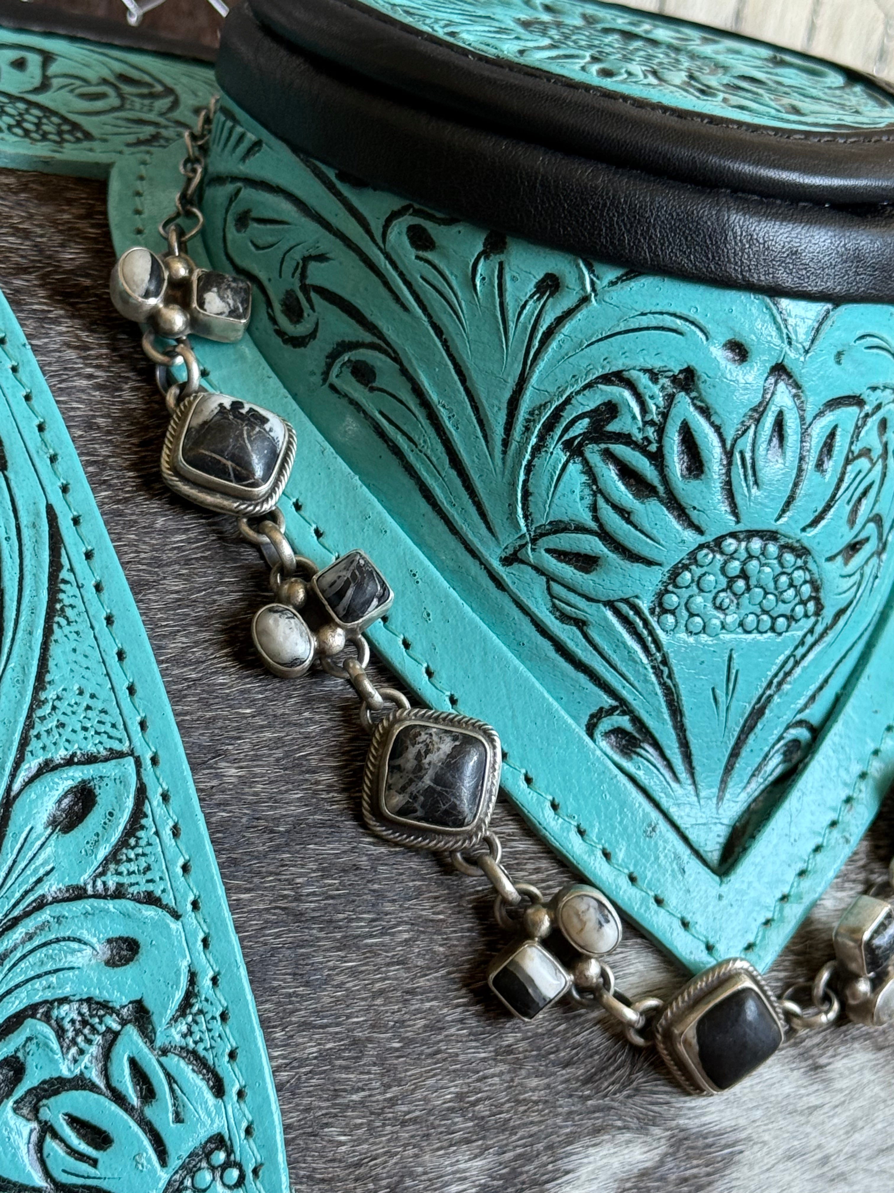 White buffalo choker necklace