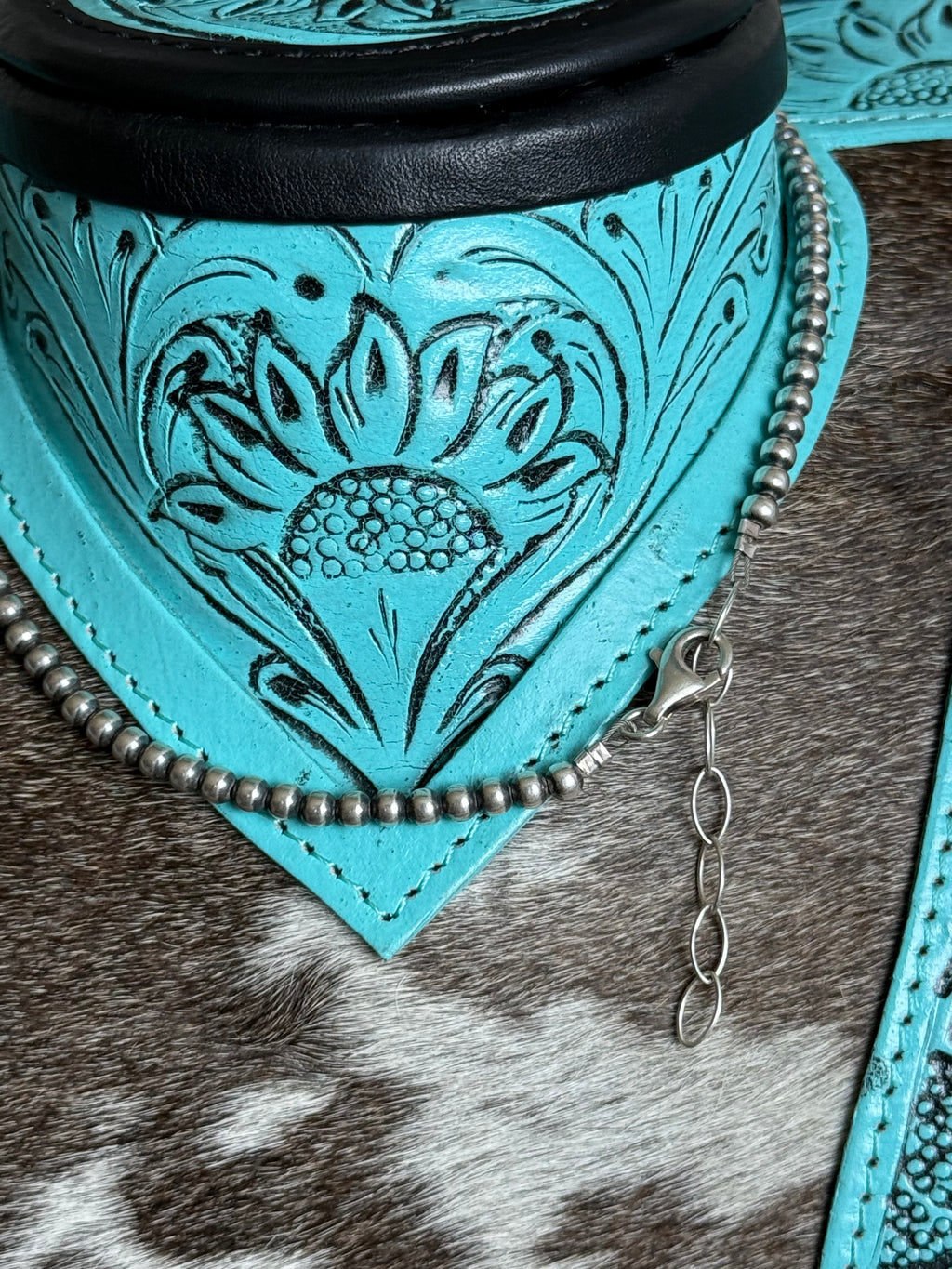 Sterling silver graduated choker necklace