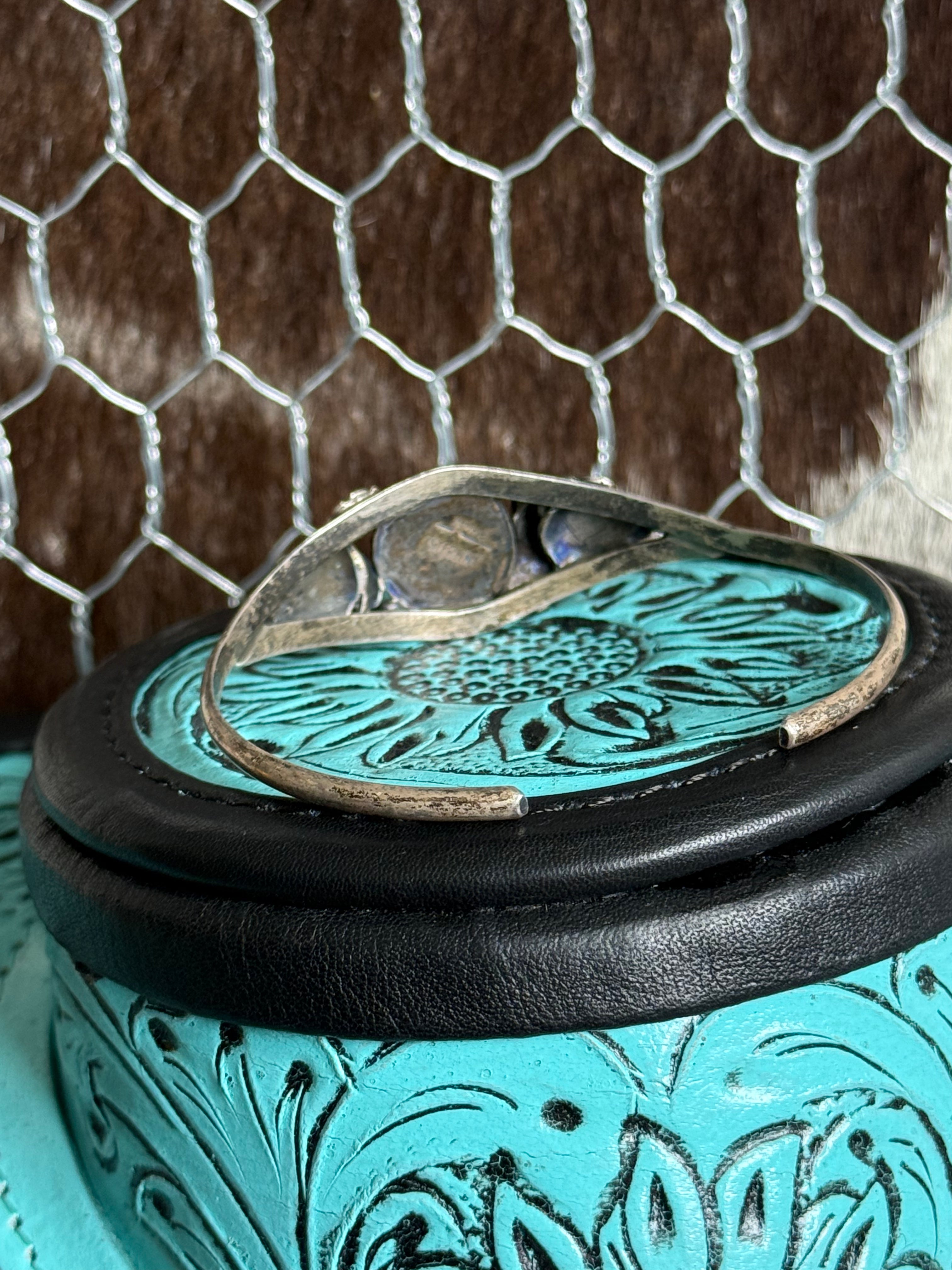 Vintage native turquoise cuff