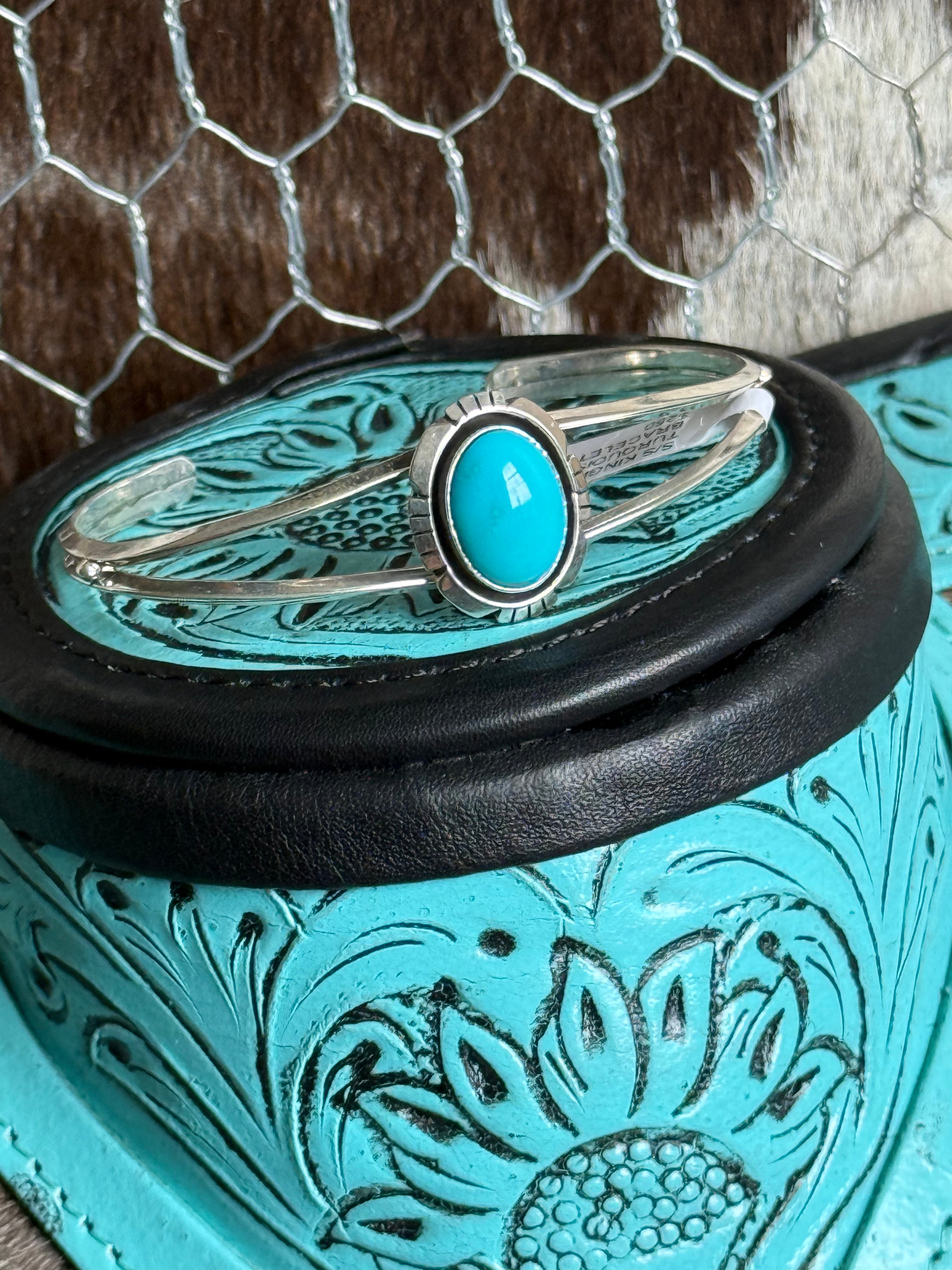 Amos Begay Navajo turquoise cuff