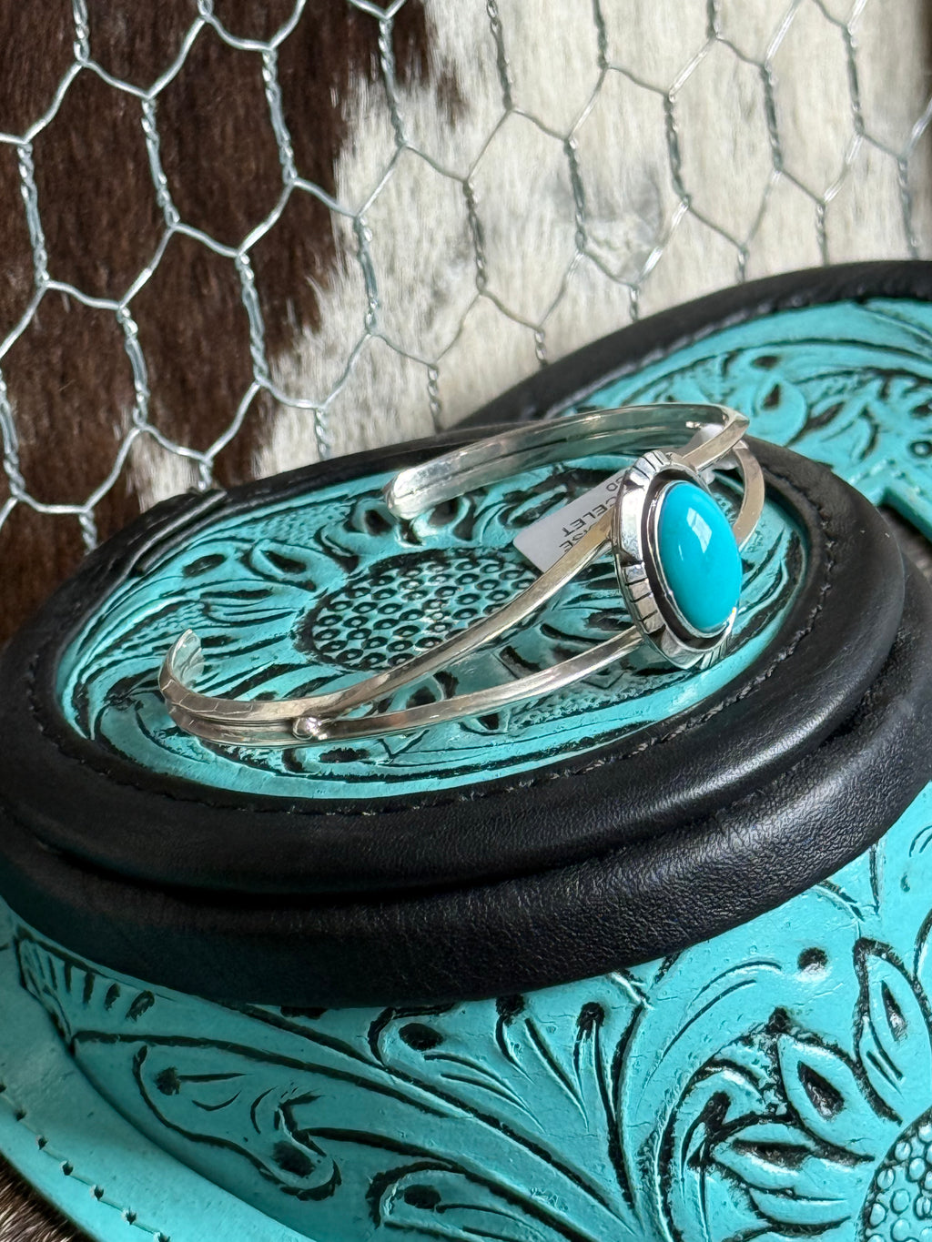 Amos Begay Navajo turquoise cuff