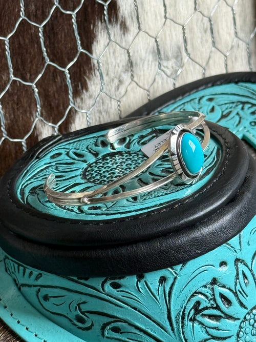 Amos Begay Navajo turquoise cuff