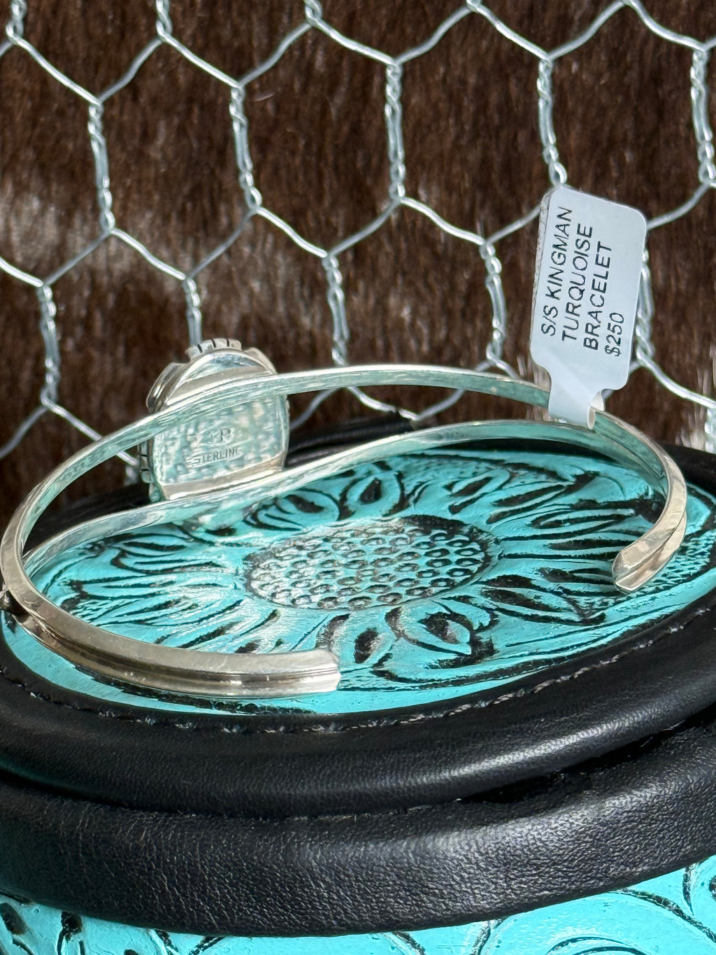 Amos Begay Navajo turquoise cuff