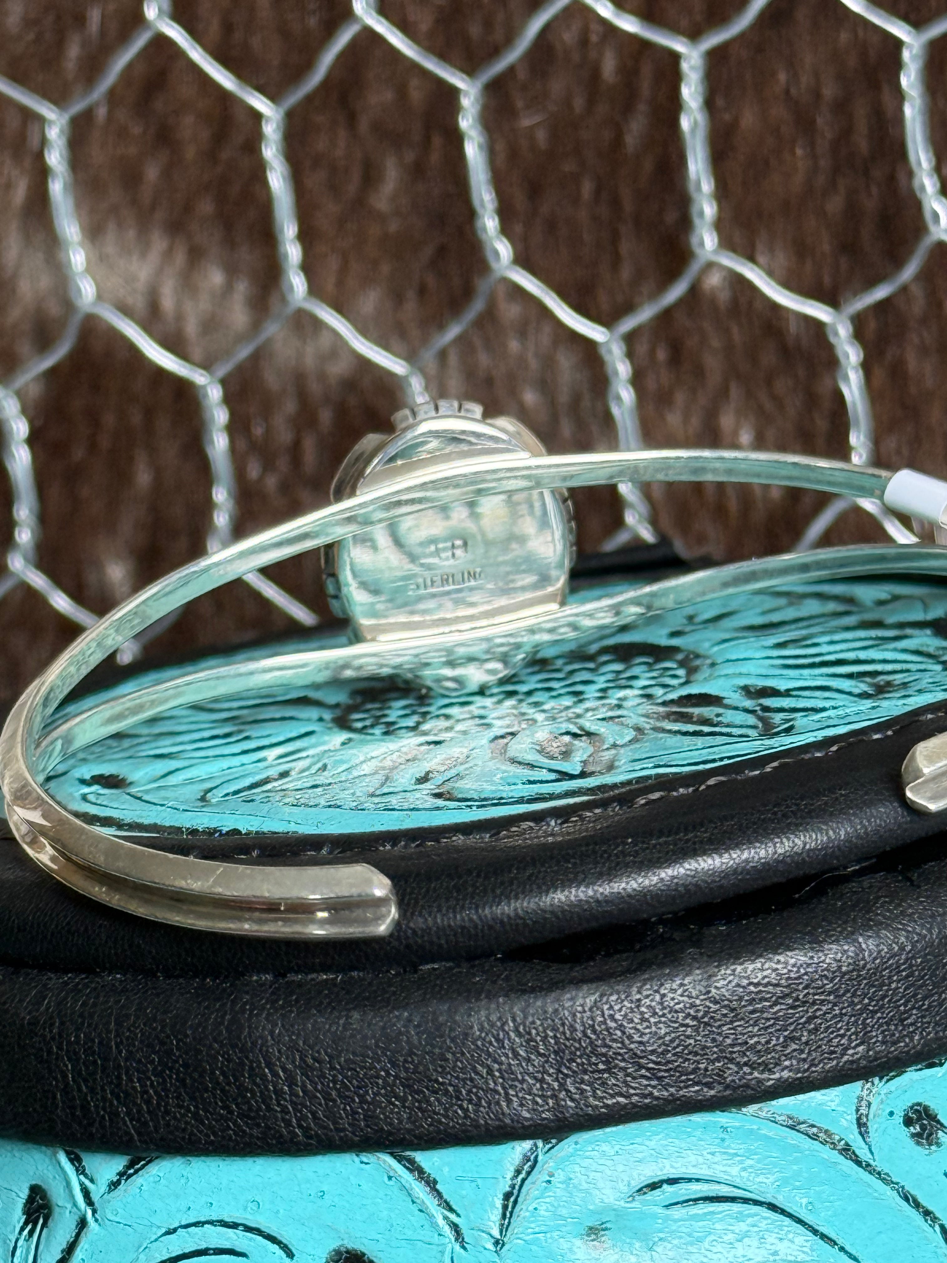 Amos Begay Navajo turquoise cuff