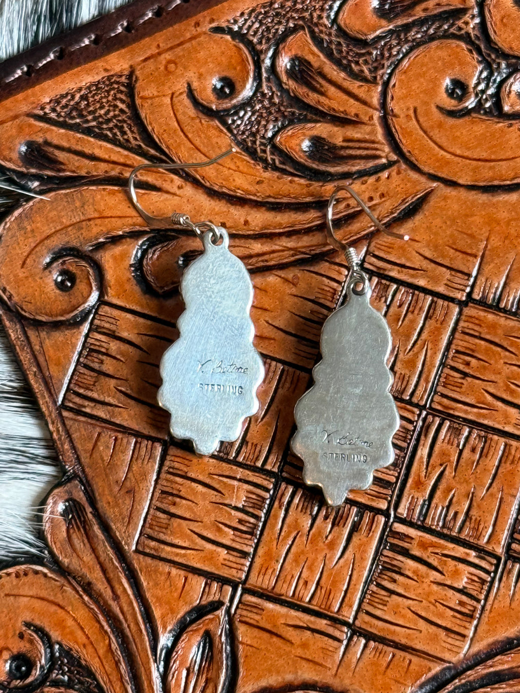 Verley Betone Native American turquoise earrings
