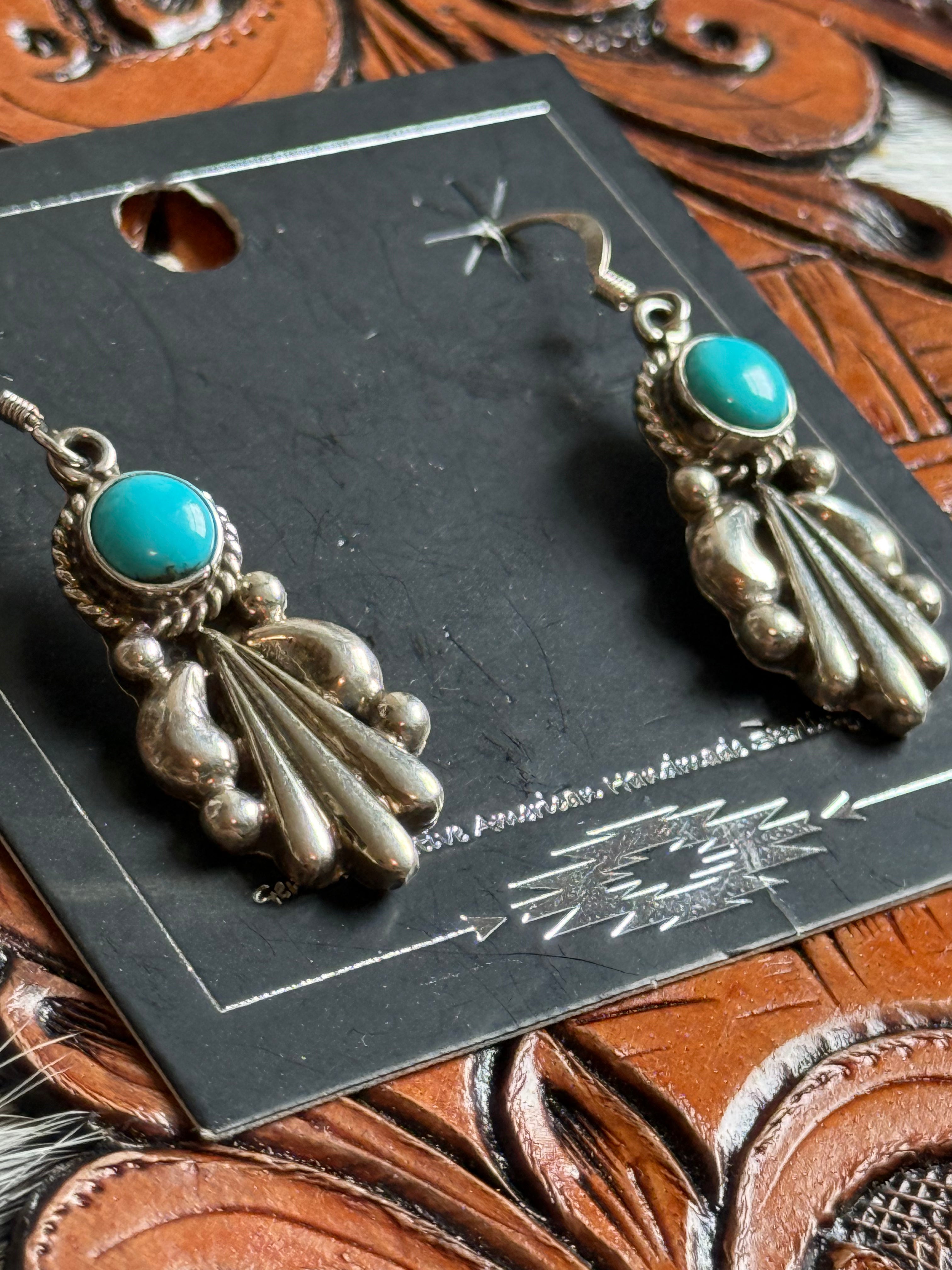 Verley Betone Native American turquoise earrings