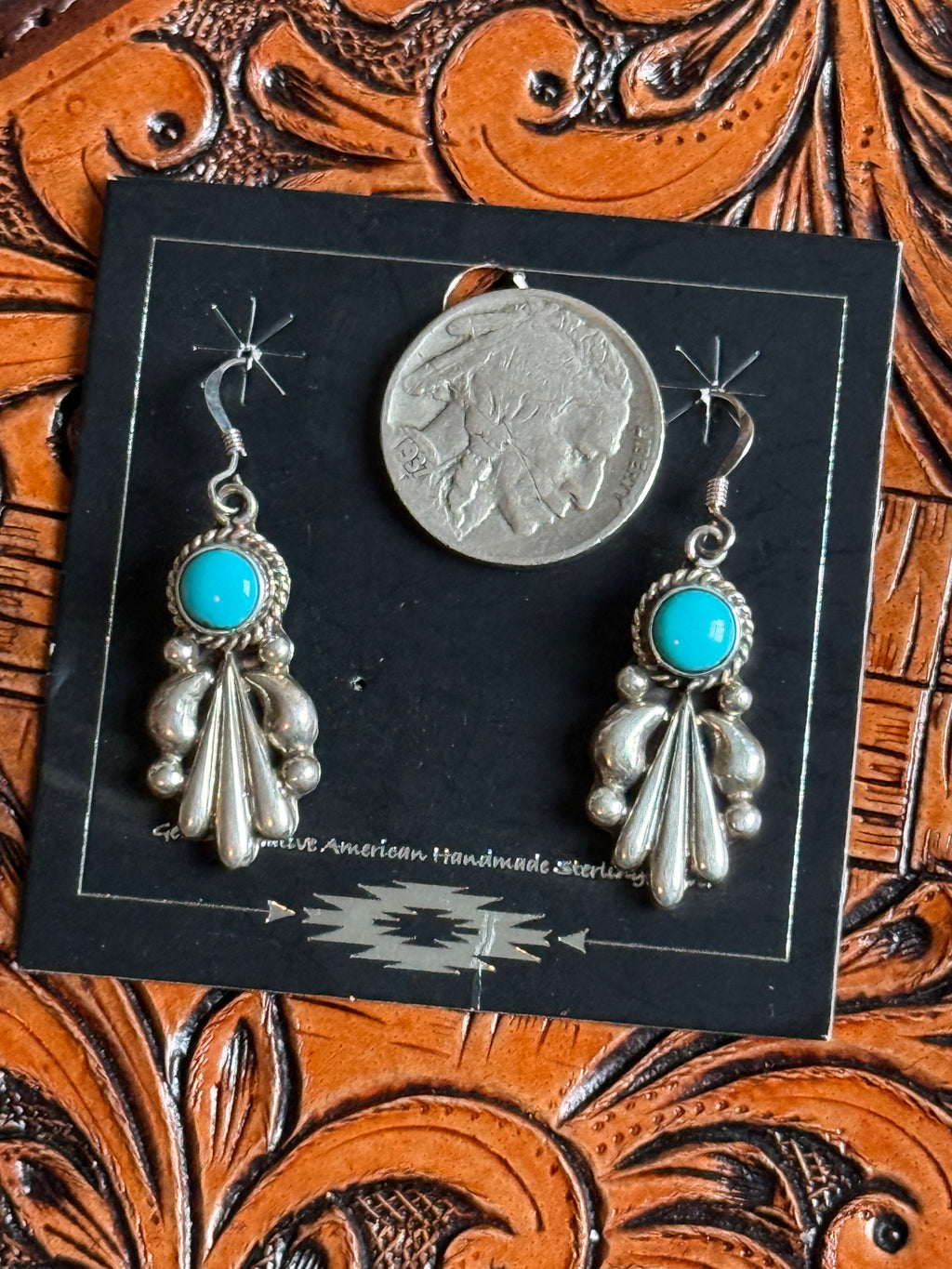 Verley Betone Native American turquoise earrings