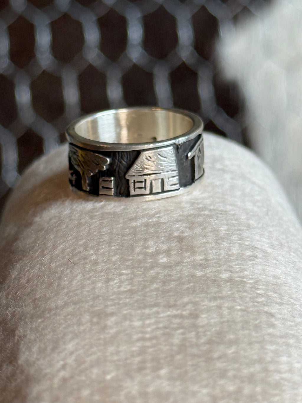 Native American handmade story teller ring