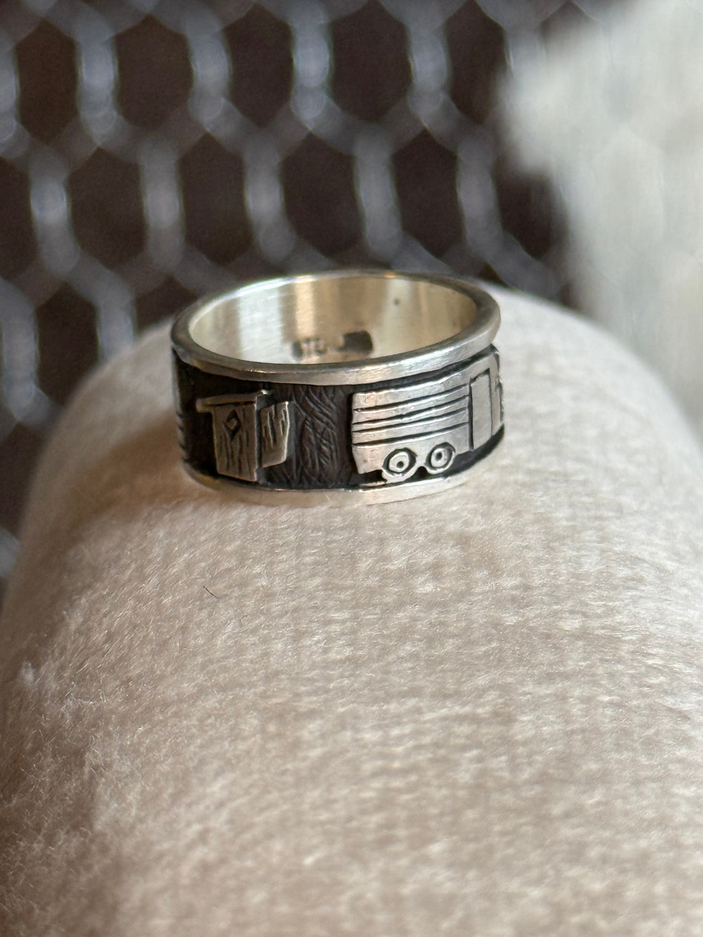 Native American handmade story teller ring